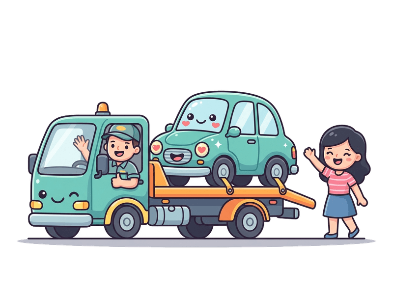 Step 3: We Collect — Our flatbed comes to you anywhere in Orpington & Farnborough. Same-day collection is often available. Driveway, garage, or street — we'll find you.